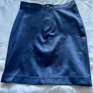 American Apparel - Royal Blue High Waist Pencil Skirt, MEDIUM